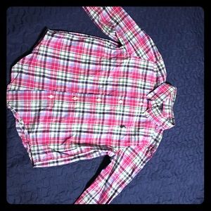 Boys Polo plaid button down shirt
